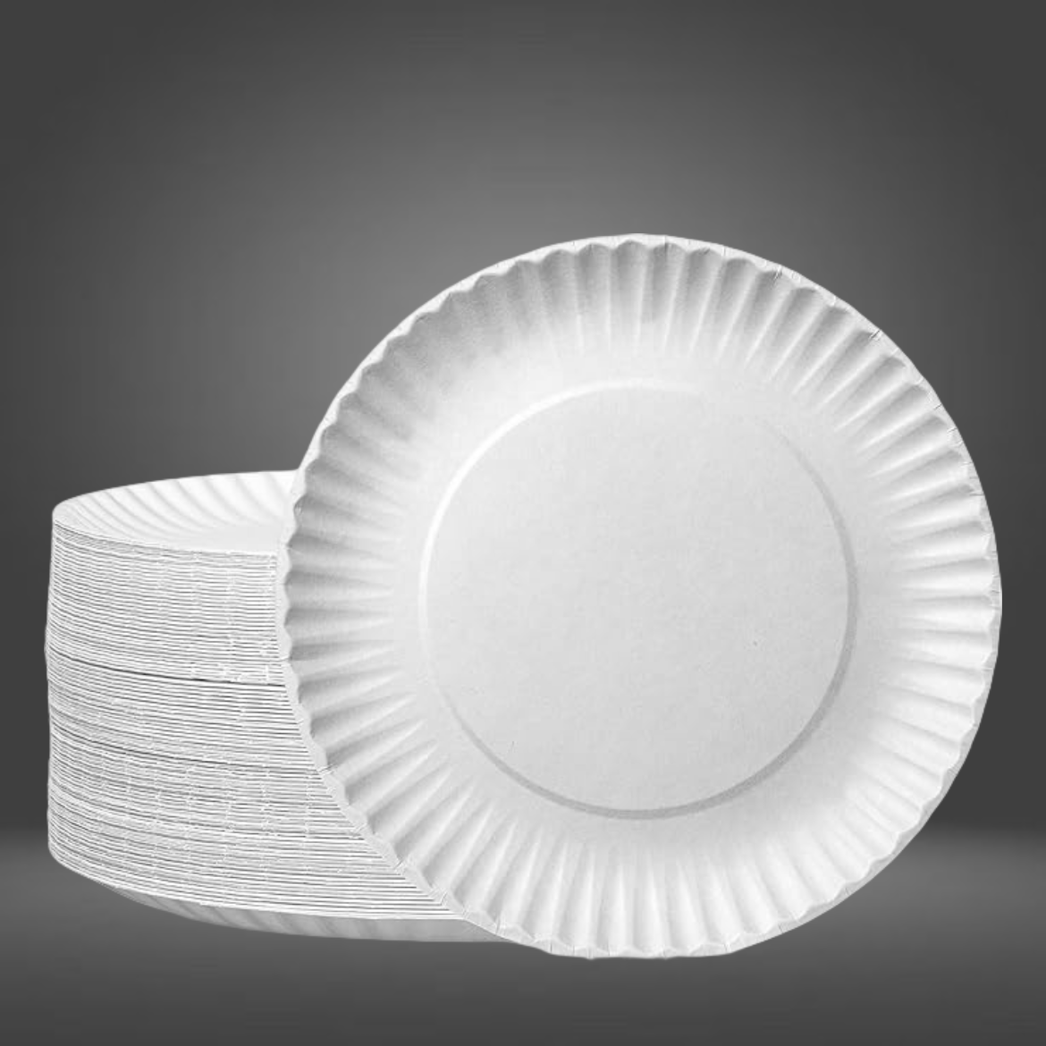 Paper plate Uncoated 6"